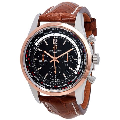 breitling transocean black face|Breitling Transocean Chronograph Unitime Black Dial .